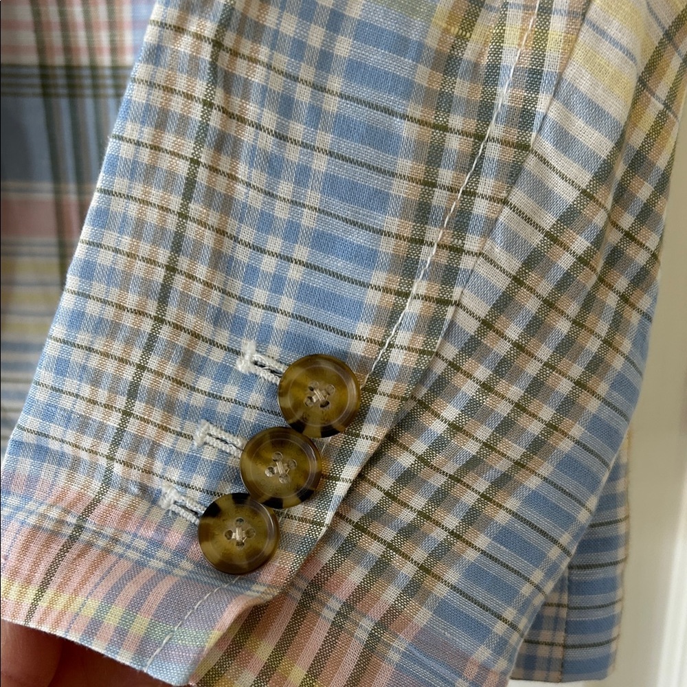 Talbots Multicolor Plaid Blazer - Picture 4 of 6